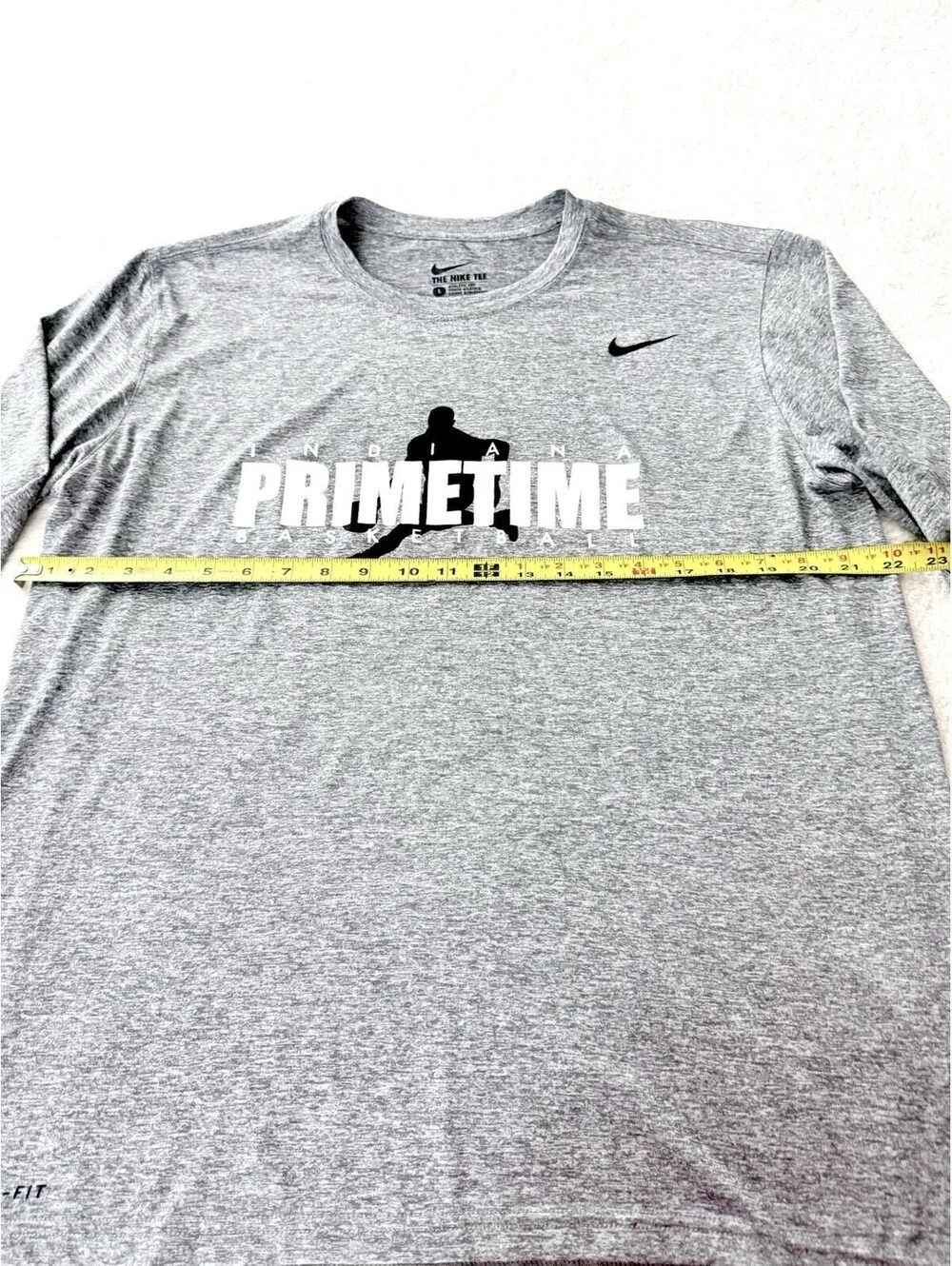 Nike Dri-FIT Men’s L Gray Long Sleeve Indiana Primetime Basketball Shirt